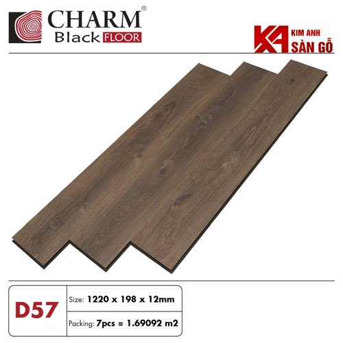 Sàn Gỗ Công Nghiệp 12MM CHARM WOOD-D57